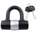 Motorcycle U Lock | Heavy Duty Anti-Theft Disc Brake Security Locks with Keys | Thick Anti-pry Safe Bike Locks for Outdoor Equipment Motorcycles and Ebikes