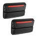 2pcs Car Seat Gap Filler Multiple Pockets Car Seat Organizer Console Side Pocket Storage Box Black Red