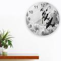 Black And White Retro Clouds Airplane Wall Clock Living Room Decoration Wall Clock Modern Design Home Decore Wall Digital Clock