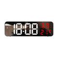 Christmas Gifts Clearance! SHENGXINY Alarm Clocks For Bedrooms Clearance LED Large Digital Wall Clock Temperature Date Display Brightness Table Wall-Mounted Mirror Alarm Clock For Home Decor Red