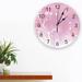 Flower Butterfly Pink PVC Wall Clock Living Room Bedroom Wall Digital Clock Home Decore Wall Clock Modern Design