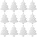 NUOLUX 7.3cm 24Pcs Creative Snowflake Solid Tree Christmas Decorations White