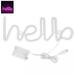 Anvazise HELLO Neon Sign Creative Shape USB/Battery Operated Non-glaring LED Neon Lamp Wall Ornament Party Supplies Pink One Size