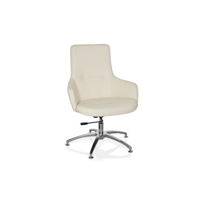 Loungechair / Relaxsessel SHAKE 300 Kunstleder cremeweiß hjh OFFICE Image
