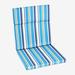 Steel Hinged Seat Cushion by BrylaneHome in Poppy Stripe