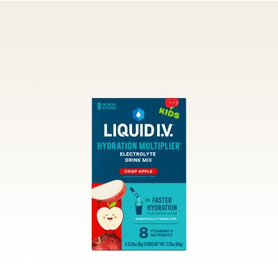 Liquid I.V. Kids Crisp Apple 8-Pack Hydration Multiplier® For Kids - Hydrating Powdered Electrolyte Drink Mix Packet