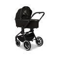 MOON 2 in 1 Kombi-Kinderwagen RESEA+, Black, Edition+, mit Wanne und Sportwagen Sitz, bis 22kg, Kollektion 2024