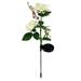 Ploknplq Home Decor Flowers 3 Lights Head Solar Led Garden Stake Decorative Lamp Solar Outdoor Outdoor Artificial Flowers Artificial Indoor One Size White