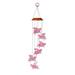 Home Decor Outdoor Colorful Solar Wind Chimes Led Pig Rotating Wind Chimes Garden Lights Decoration Watermelon Red