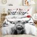 Hosima 3 Piece 3D Digital Printed Duvet Cover Full Size Bedroom Decorative Bedding Set DEX65-King