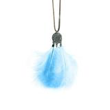 Meuva For Car Rearview Hanging Decor Handmade Nature Feather Small Car Charms Pendant Accessories Easter Flowers Fresh Cut Chandelier Beads Window Lighting