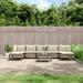 Walmeck 8 Piece Patio Set with Cushions Anthracite Poly Rattan