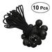 NUOLUX 10Pcs 15cm High Elastic Ball Tent Strapping Cord Tie Down Elastic Cord Camping Accessories for Tent Baggage Black