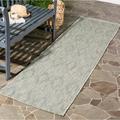 Safavieh Courtyard Marolyn Indoor/ Outdoor Patio Backyard Rug Grey/Grey 2 3 X 20 Runner 20 Runner Outdoor Indoor Living Room Patio Dining Room