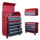 HPDAVV 41inch 11-drawer Tool Chest and Cabinet Heavy Duty 11-Drawer Tool Chest Combo Rolling Cabinet with Locking System 41 in. W x 24.5 in. D