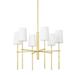 F8828-VGL-Troy Lighting-River - 6 Light Chandelier-20.5 Inches Tall and 28 Inches Wide