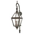 B9622-TBK-Troy Lighting-Townsend-3 Light Outdoor Large Wall Lantren-11 Inches Wide by 39.5 Inches High