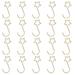 Honrane High-quality Ornament Hook 20pcs Christmas Ornament Hooks Versatile Star-shaped Hanging Hooks for Holiday Decorations