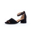 Gabor Women Sandals, Ladies Strappy Sandals,Summer Shoes,Straps,Elegant,Feminine,Light Heel,Black (Schwarz) / 17,39 EU / 6 UK