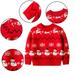 Esaierr Girls Christmas Cartoon Sweater for Baby Toddler Long Sleeve Pullover Sweater Crew Neck Fall Winter Knit Top Sweater for 1 2 3 4 5 6 Years Old