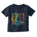 Smurfs Characters Retro 90s Graffiti Toddler Boy Girl T Shirt Infant Toddler Brisco Brands 2T