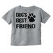 Dogs Mans Best Friend Cute Toddler Boy Girl T Shirt Infant Toddler Brisco Brands 6M