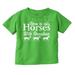 Born To Ride Horses With Grandma Toddler Boy Girl T Shirt Infant Toddler Brisco Brands 12M