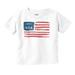 Made in USA American Flag Watercolor Toddler Boy Girl T Shirt Infant Toddler Brisco Brands 4T