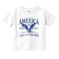 USA Land of the Free Patriotic Eagle Toddler Boy Girl T Shirt Infant Toddler Brisco Brands 6M