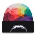 Men's New Era Black Los Angeles Chargers 2023 NFL Crucial Catch Cuffed Knit Hat