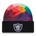 Men's New Era Black Las Vegas Raiders 2023 NFL Crucial Catch Cuffed Knit Hat