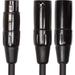 Roland Black Series XLR Female to Dual XLR Male Y-Cable (6") RCC-YC-XF2XM