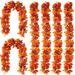 The Holiday Aisle® 6PCS Orange Leaf Garland | 5 H x 9 W x 9 D in | Wayfair 8202E73F936C4D37847CCE2592195E7F