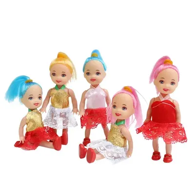 Poupées de princesse miniatures de 3 pouces ensemble de vêtements et de chaussures inclus au hasard