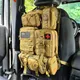 Molle Car Seat Back Organizer Tactical Seat Back Organizer with 5 Molle Pouches Universal Vehicle