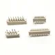 10PCS 1.0mm FPC/FFC Connector LCD Flexible Flat Cable Socket Double Row DIP Straight Pin Type 4 6 8