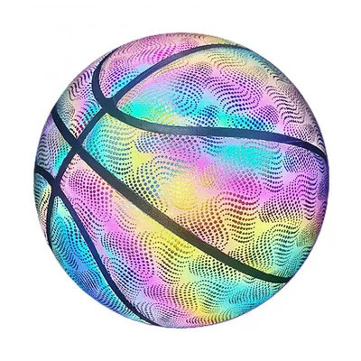 Décoration de fête holographique de basket-ball pour adolescents pas de moulage brillant sports de