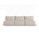 Canapé modulable 5 places en tissu structurel beige