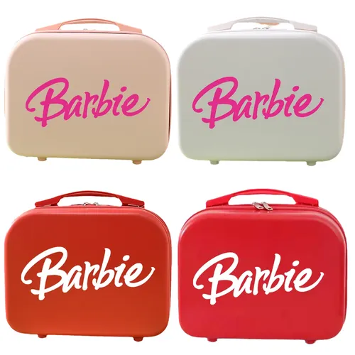 Barbie Reise weibliche Mini Hand kleinen Koffer Kosmetik koffer leichte Boarding Koffer Anime Kawaii