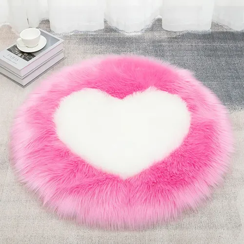Herz Geformt Teppich Flauschigen Runde Teppich Für Wohnzimmer Fußmatten Flauschige Wolle Teppich