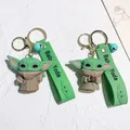Anime Yoda Baby Schlüssel bund Cartoon niedlichen Star Wars Baby Yoda Figur Schlüssel anhänger