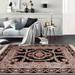 Hand Knotted Asmara Black Aubusson Savonnerie Wool Oriental Area Rug - 5' 9'' x 8' 9''