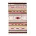 Handmade Geometric Flair Wool area rug (India) - Big