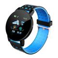LeKY 119 Plus Smart Watch Multifunctional Health Monitoring Waterproof Fashion Sports Heart Rate Monitor Smart Watch for Running Blue One Size