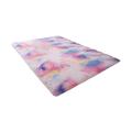 KIHOUT Discount Nordic Tie Dyed Gradient Silk Wool Carpet Living Room Long Wool Coffee Table Mat Bedroom Covered With Plush Bedside Blanket Household Floor Mat 62X31in