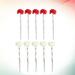 18 Pcs Artificial Carnation Silk Cloth Single Branch Photography Prop for Bouquet Home Office Decoration Mothers Day Gift (9 White+ 9 Rose Red)