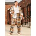 Plus Size Plaid Power Knit Trousers