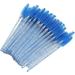 Portable Conventient 50pcs Nylon Makeup Brush Durable Disposable Brush for Makeup for Home Use(Navy blue)