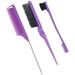 3 Pcs Hair Dyeing Comb Set Teasing Hair Brush Hair Dyeing Brushes Hair Styling Comb Set for Hair Coloring Highlighting Slicking Hair