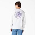 Dickies Men's Garden Plain Graphic Long Sleeve T-Shirt - White Size S (WLR18)